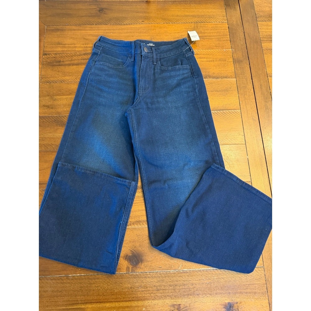 NWT Old Navy High-rise Wow Wide Leg Dark Wash Jeans Women's Size 0